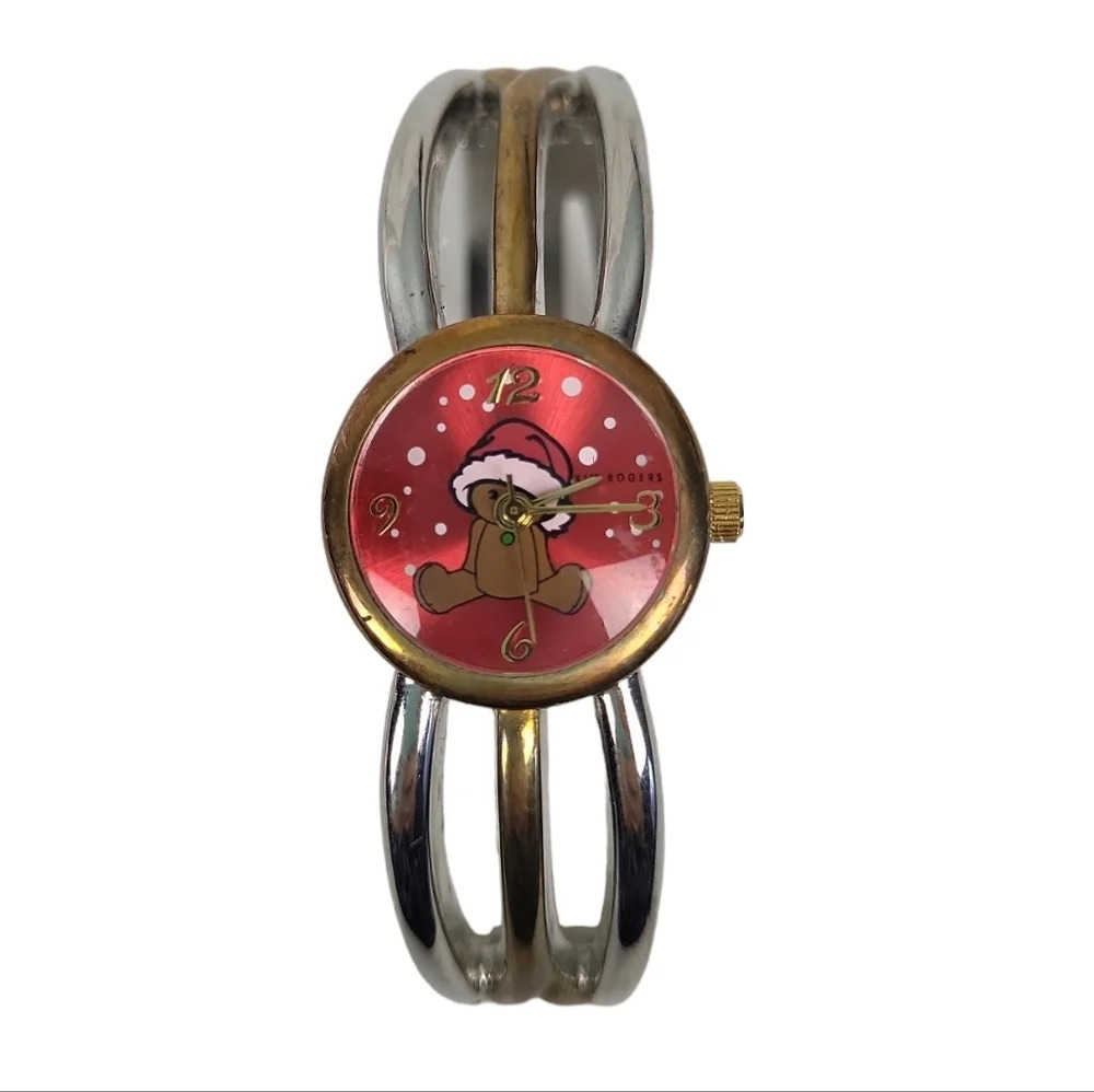 Christmas Kim Rogers Teddy Bear Quartz Watch